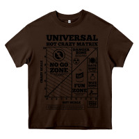 Chocolate Brown hot crazy matrix matrix Heavy Core Tee - artisFamous