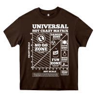 Chocolate Brown hot crazy matrix matrix Heavy Core Tee - artisFamous