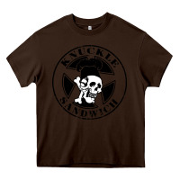 Chocolate Brown knuckle sandwich Heavy Core Tee - artisFamous