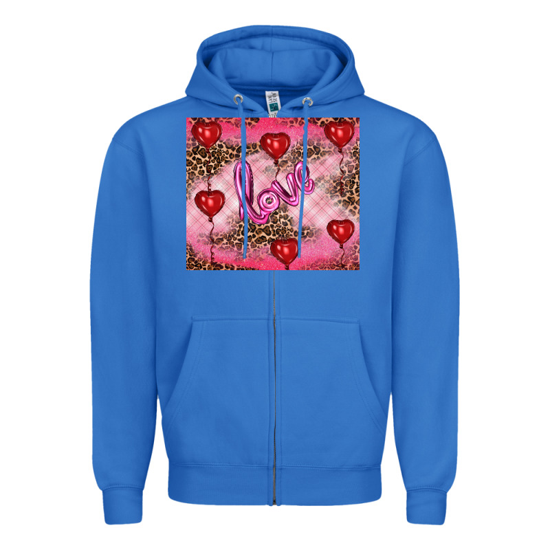 Valentine's Day Love Zipper Hoodie by RanaPortraitStore | Teevron