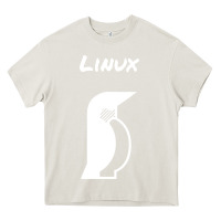 Cream linux Heavy Core Tee - artisFamous