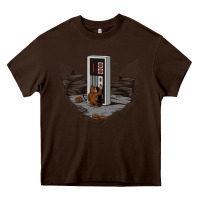 Chocolate Brown dawn of gaming Heavy Core Tee - artisFamous