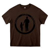 Chocolate Brown good dad gang Heavy Core Tee - artisFamous