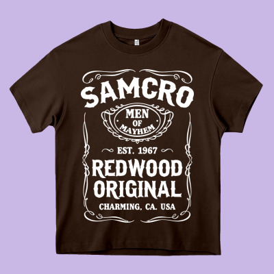 Samcro Redwood Original Heavy Core Tee Designed By Artisfamous