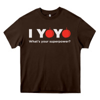 Chocolate Brown funny yoyo Heavy Core Tee - artisFamous