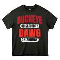 Asphalt buckeye on saturday Heavy Core Tee - artisFamous