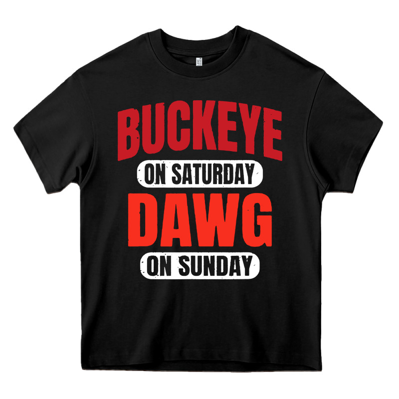 Buckeye On Saturday Heavy Core Tee by artisFamous | Teevron
