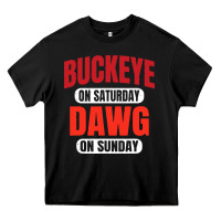 Black buckeye on saturday Heavy Core Tee - artisFamous
