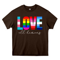 Chocolate Brown lgbt pride rainbow love lgbtq pride Heavy Core Tee - artisFamous