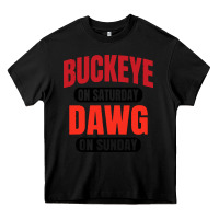 Black buckeye on saturday Heavy Core Tee - artisFamous