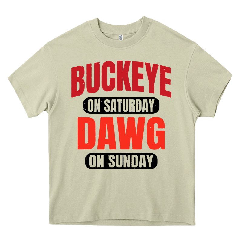 Buckeye On Saturday Heavy Core Tee by artisFamous | Teevron