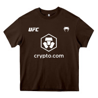 Chocolate Brown crypto Heavy Core Tee - artisFamous
