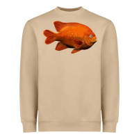 Mushroom California Garibaldi Fish Heavyweight Sweatshirt - RanaPortraitStore