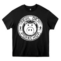 Black evil dr porkchop Heavy Core Tee - artisFamous