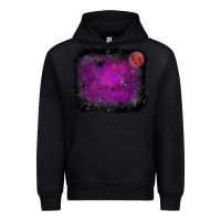 Foreset Green halloween backround moon Urban Hoodie - RanaPortraitStore