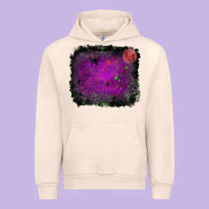 Halloween Backround Moon Urban Hoodie Designed By Ranaportraitstore