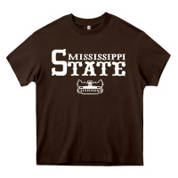 Chocolate Brown mississippi state champs Heavy Core Tee - artisFamous