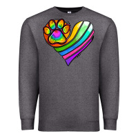 Charcoal Heather Pride Heart Premium Sweatshirt - Jasminsmagicworld