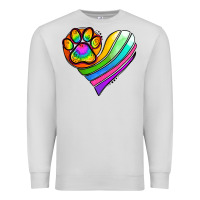 Dove Grey Pride Heart Premium Sweatshirt - Jasminsmagicworld