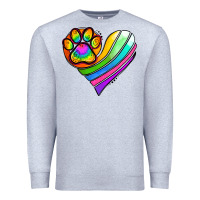 Heather Grey Pride Heart Premium Sweatshirt - Jasminsmagicworld