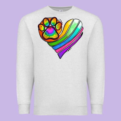 Pride Heart Premium Sweatshirt Designed By Jasminsmagicworld