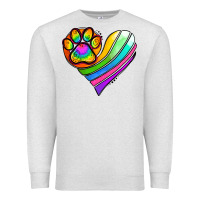 Oatmeal Heather Pride Heart Premium Sweatshirt - Jasminsmagicworld