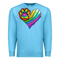Ocean Blue Pride Heart Premium Sweatshirt - Jasminsmagicworld