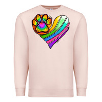 Pale Pink Pride Heart Premium Sweatshirt - Jasminsmagicworld