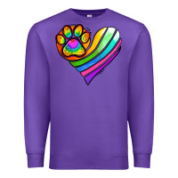 Purple Pride Heart Premium Sweatshirt - Jasminsmagicworld