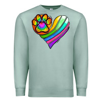 Seafoam Pride Heart Premium Sweatshirt - Jasminsmagicworld