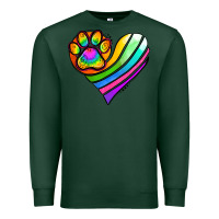 Sports Green Pride Heart Premium Sweatshirt - Jasminsmagicworld