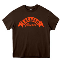 Chocolate Brown excello records Heavy Core Tee - artisFamous