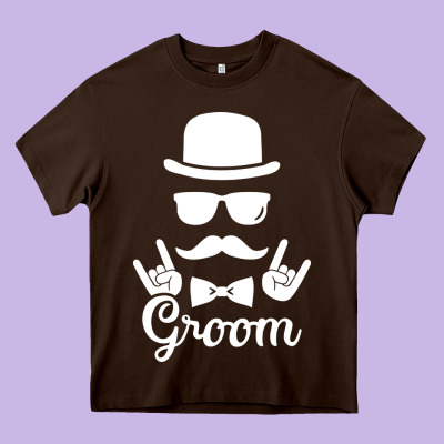 Groom Bachelor Party Heavy Core Tee Designed By Artisfamous