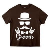 Chocolate Brown groom bachelor party Heavy Core Tee - artisFamous