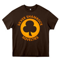Chocolate Brown silver shamrock novelties Heavy Core Tee - artisFamous