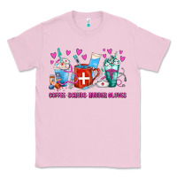 Bubblegum Pink Coffee Nurse Repeat Nurse Coffee Cups Classic Tee - FaDigitalArtStudio