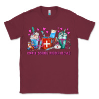 Burgundy Coffee Nurse Repeat Nurse Coffee Cups Classic Tee - FaDigitalArtStudio