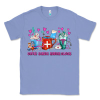 Colony Blue Coffee Nurse Repeat Nurse Coffee Cups Classic Tee - FaDigitalArtStudio