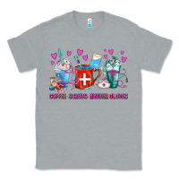 Heather Grey Coffee Nurse Repeat Nurse Coffee Cups Classic Tee - FaDigitalArtStudio
