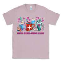 Lilac Coffee Nurse Repeat Nurse Coffee Cups Classic Tee - FaDigitalArtStudio