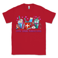 Red Coffee Nurse Repeat Nurse Coffee Cups Classic Tee - FaDigitalArtStudio