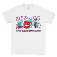 White Coffee Nurse Repeat Nurse Coffee Cups Classic Tee - FaDigitalArtStudio