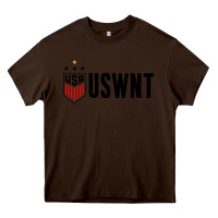 Chocolate Brown uswnt Heavy Core Tee - artisFamous