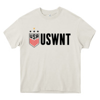Cream uswnt Heavy Core Tee - artisFamous