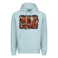 Blue Mist all i want for christmas is a cow Premium Hoodie - RanaPortraitStore