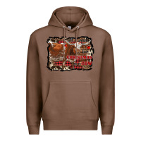 Chestnut all i want for christmas is a cow Premium Hoodie - RanaPortraitStore