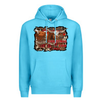 Ocean Blue all i want for christmas is a cow Premium Hoodie - RanaPortraitStore