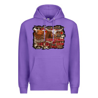 Purple all i want for christmas is a cow Premium Hoodie - RanaPortraitStore