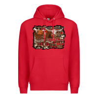 Red all i want for christmas is a cow Premium Hoodie - RanaPortraitStore
