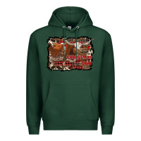 Sports Green all i want for christmas is a cow Premium Hoodie - RanaPortraitStore